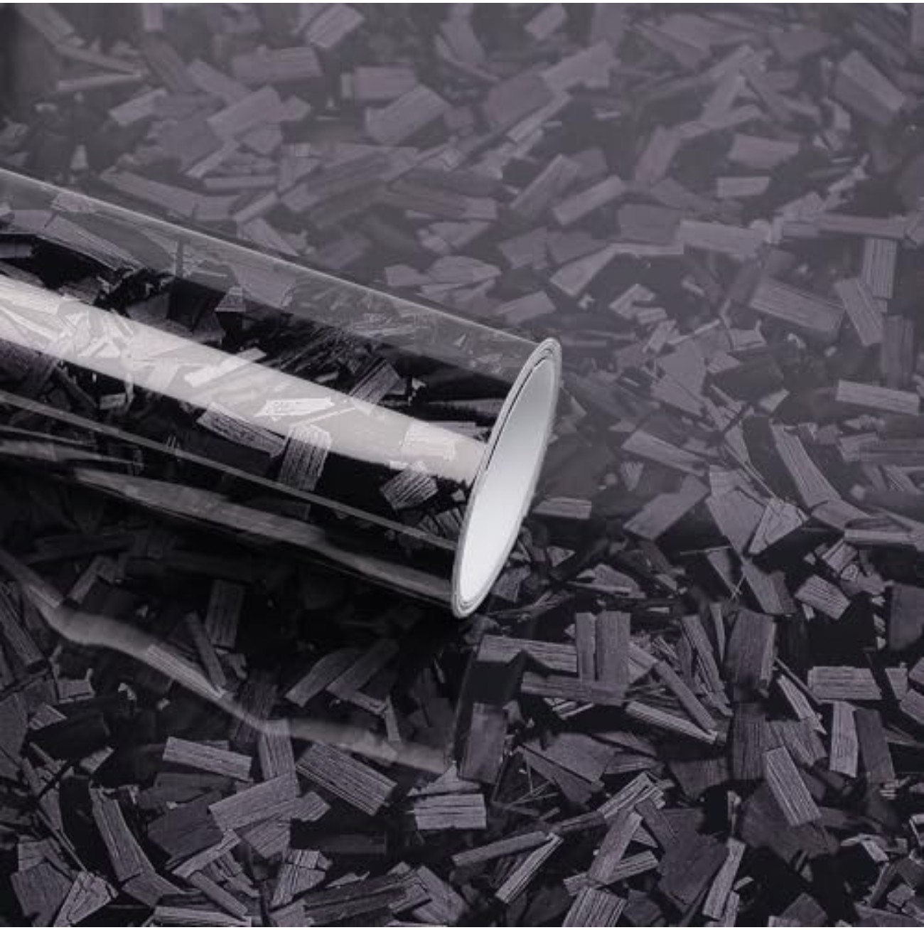 Vinyl Wrap Roll 1Ft X 5Ft Black Forged Carbon Fiber Cast Glossy Film