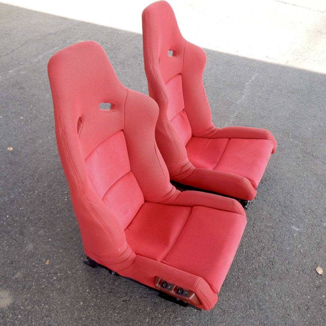 RARE JDM Honda NSX-R Optional Accessory Power Sport Seats Recaro Jersey Red NA2