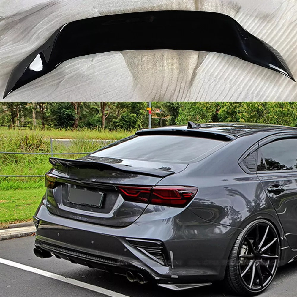 Fit For Kia Forte K3 2019-2023 Glossy Black Duckbill Rear Trunk Lip Spoiler Wing