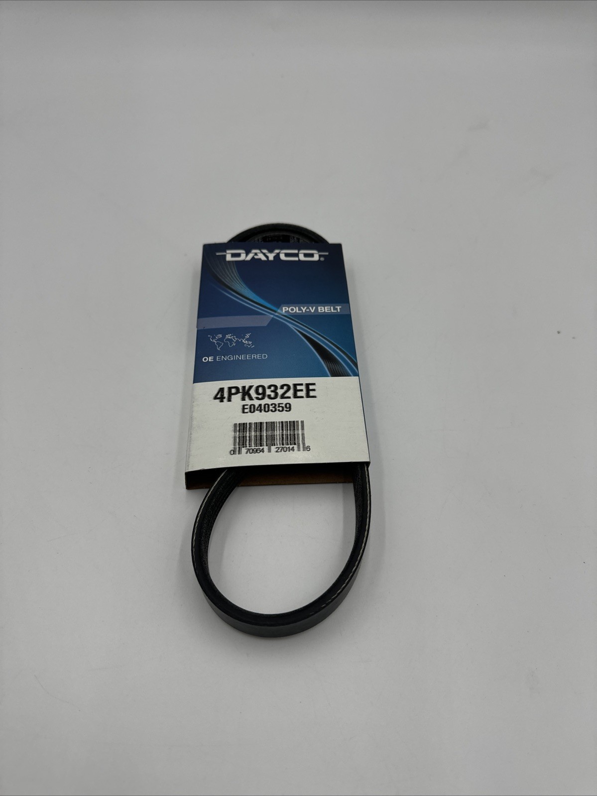 Dayco Stretch Serpentine Belt; 36.69 Long, 4 Rib Count: 4PK932EE