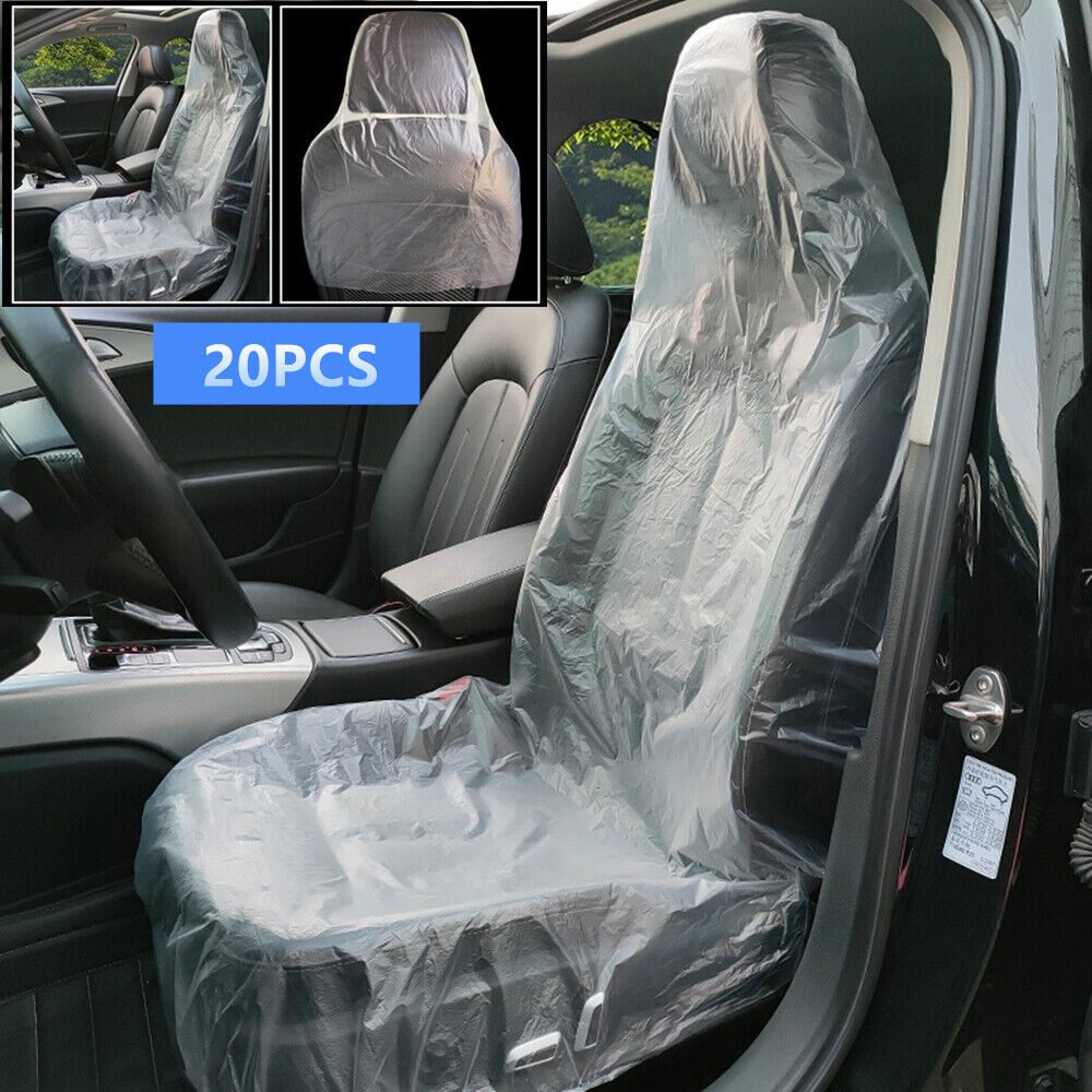 100PCS Universal Disposable Car Seat Cover Elastic Waterproof Protective Cover