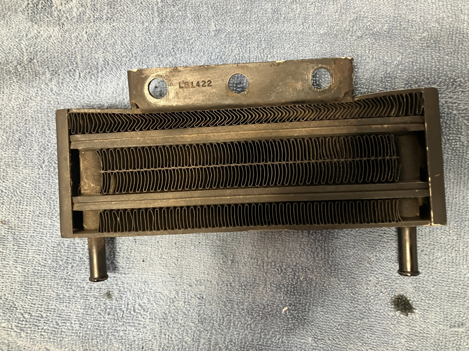 harley ironhead sportster shovelhead black lockhart oil cooler# L61422 harley ironhead sportster shovelhead black lockhart oil cooler# L61422