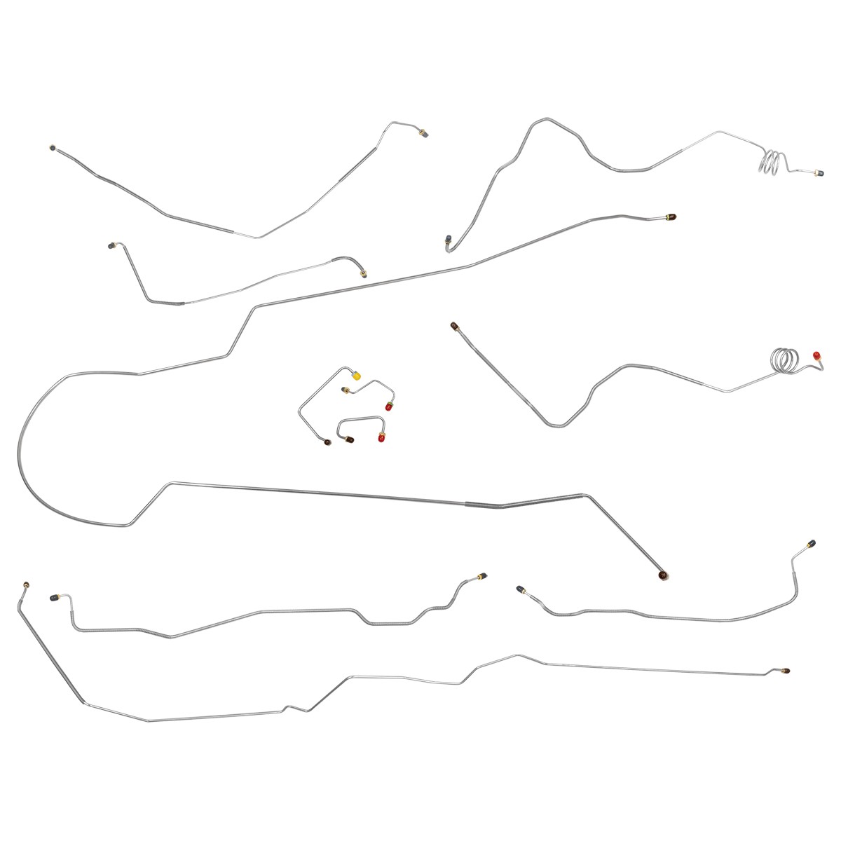 1990-91 Chevrolet GMC Suburban 1/2 Ton Brake Line Set Power Disc 4wd OE