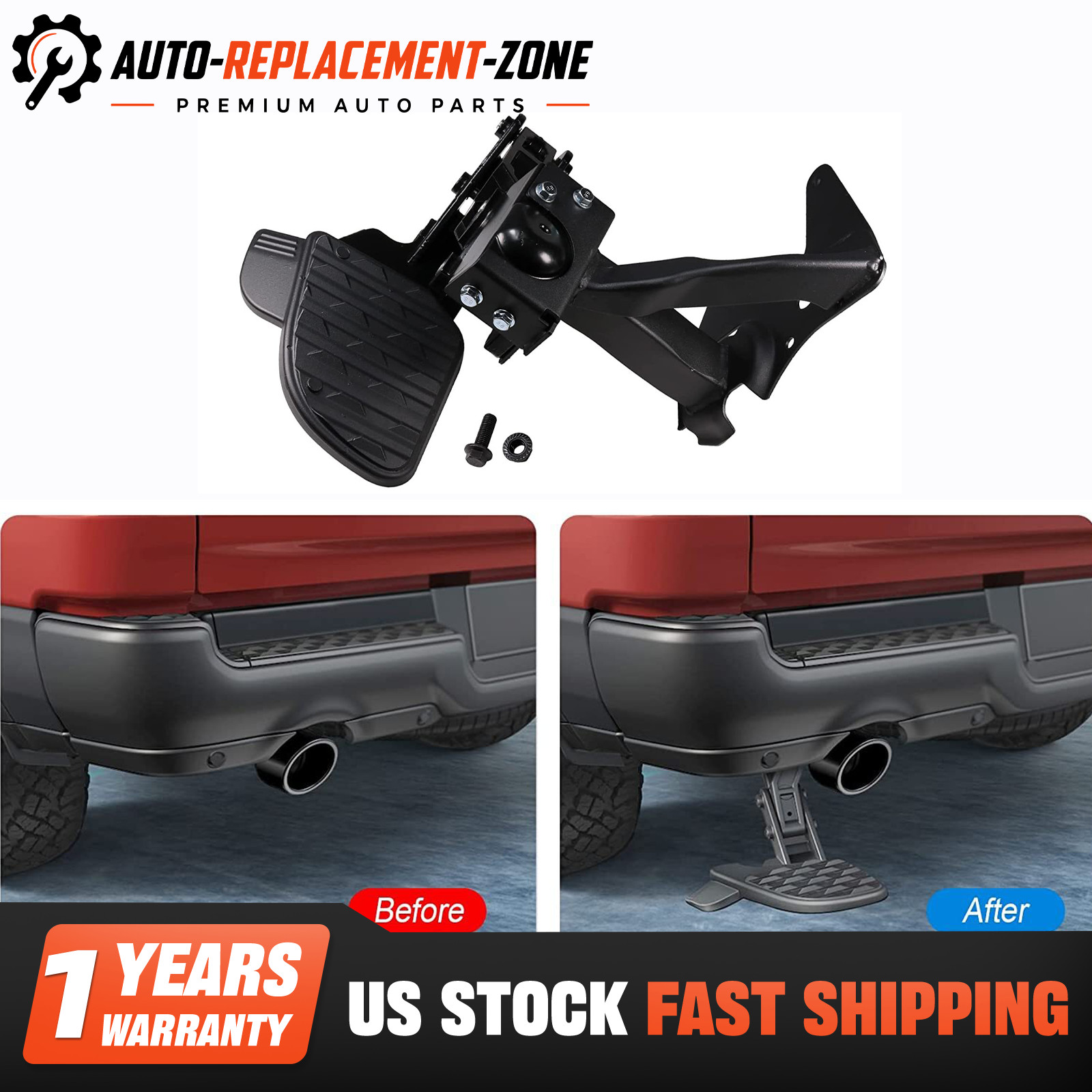✨New RAM 1500 DT Rear Bed Step Black Dual Exhaust 82215289AH 2019-2023
