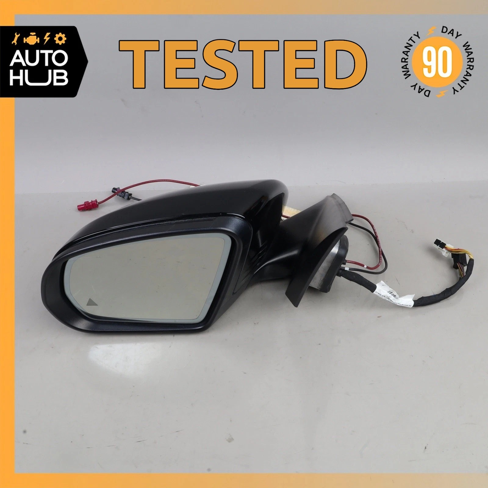 2016 Mercedes W205 C63 AMG C300 Left Rear View Door Mirror w/ Blind Spot OEM 2016 Mercedes W205 C63 AMG C300 Left Rear View Door Mirror w/ Blind Spot OEM