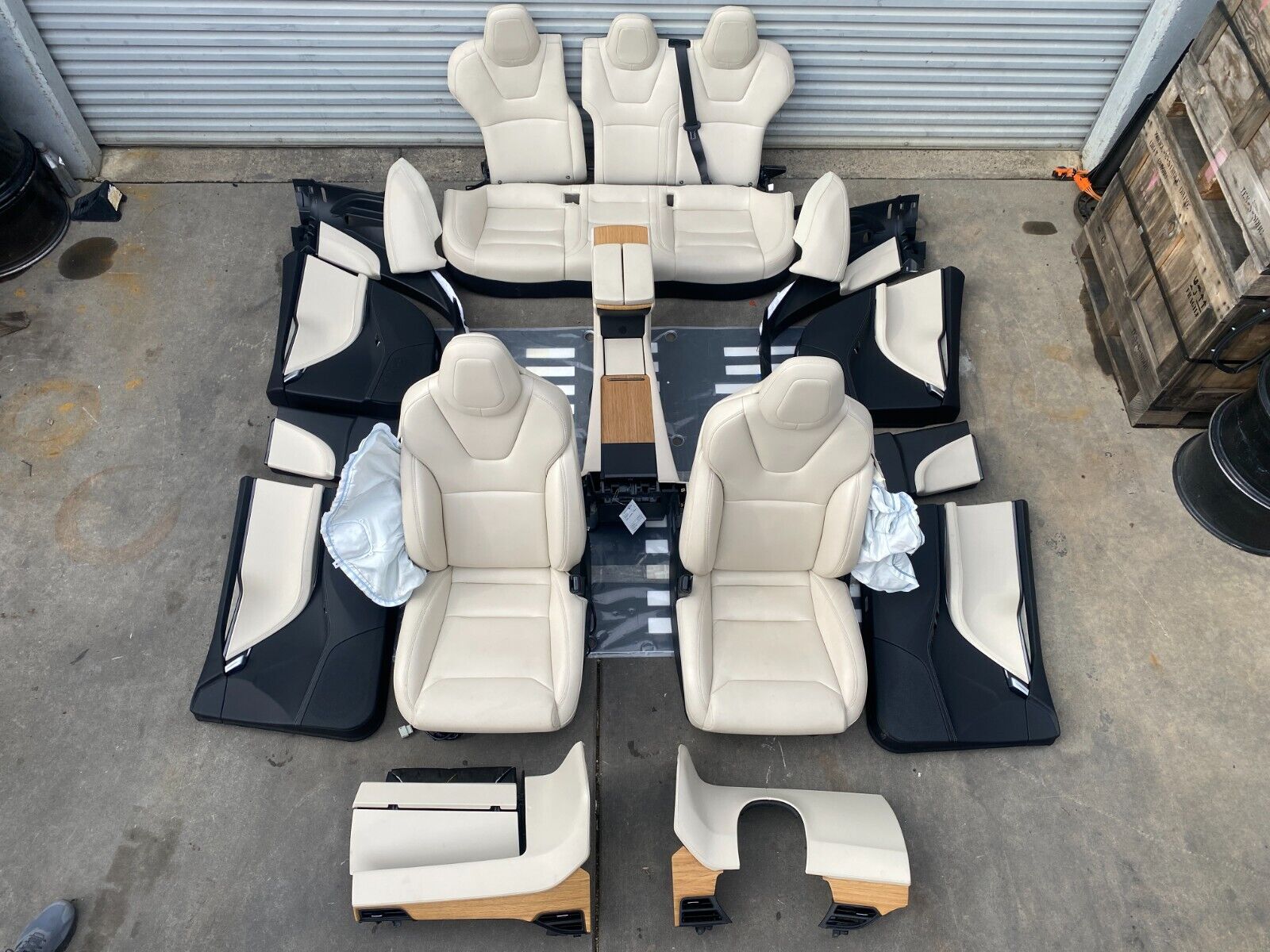 2016-2020 Tesla Model S MS Complete Interior Seat Door Trim Center Console Dash