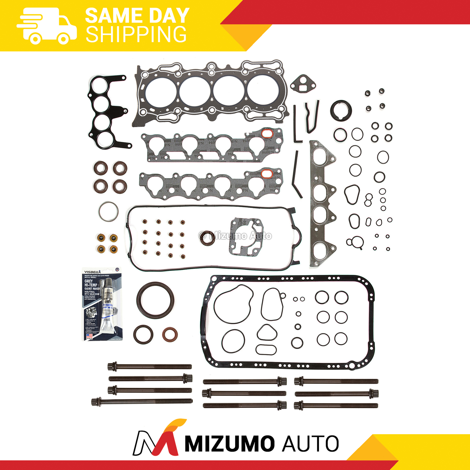 Full Gasket Set Head Bolts Graphite Fit 98-02 Honda Acura Isuzu 2.3 SOHC F23A1