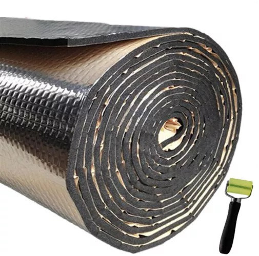 3mm Self-Adhesive Fireproof Sound Deadener Heat Insulation Mat Car Hood Engine A