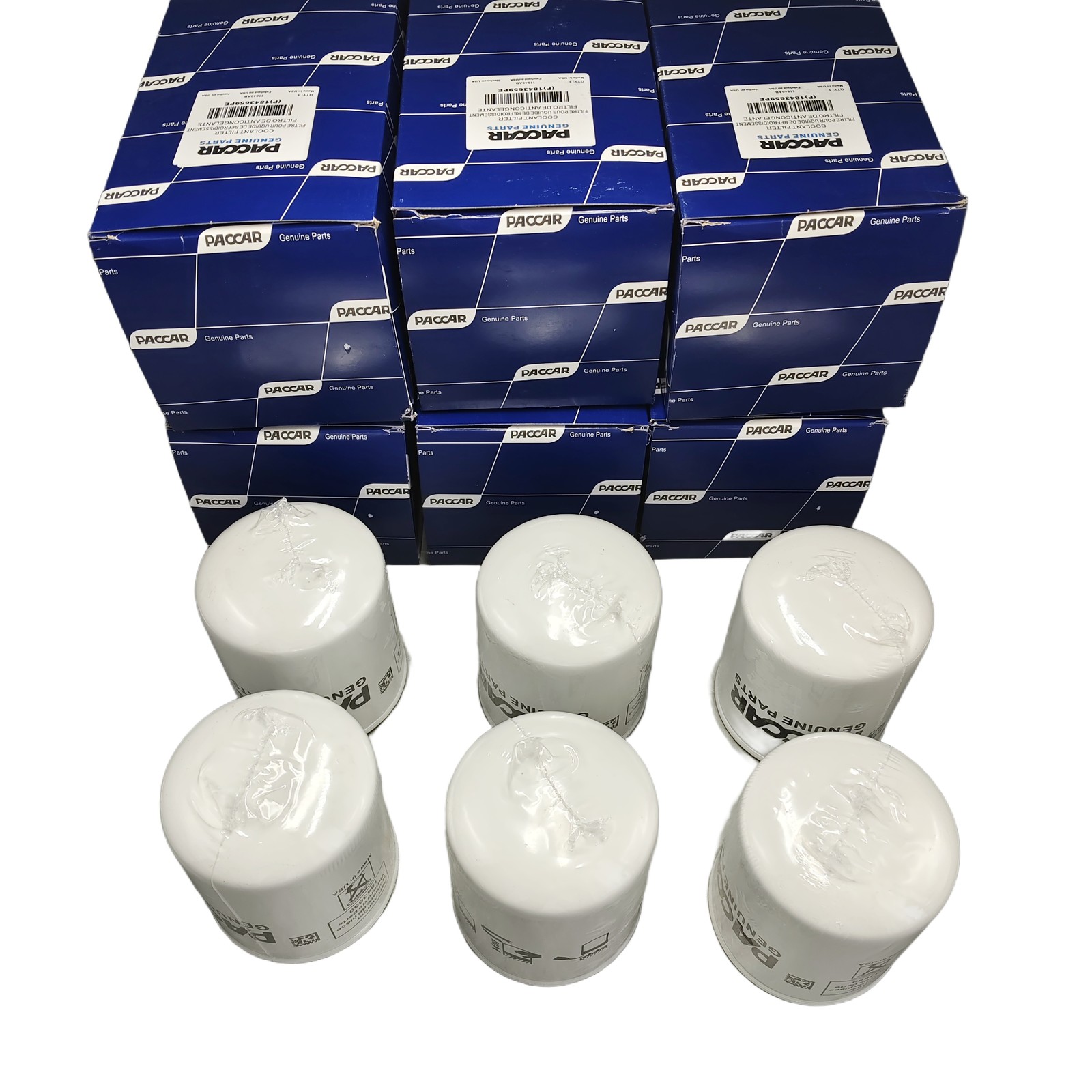 OEM 6PCS 1843659PE Coolant Filter for Kenworth Truck Peterbilt MX13 MX11