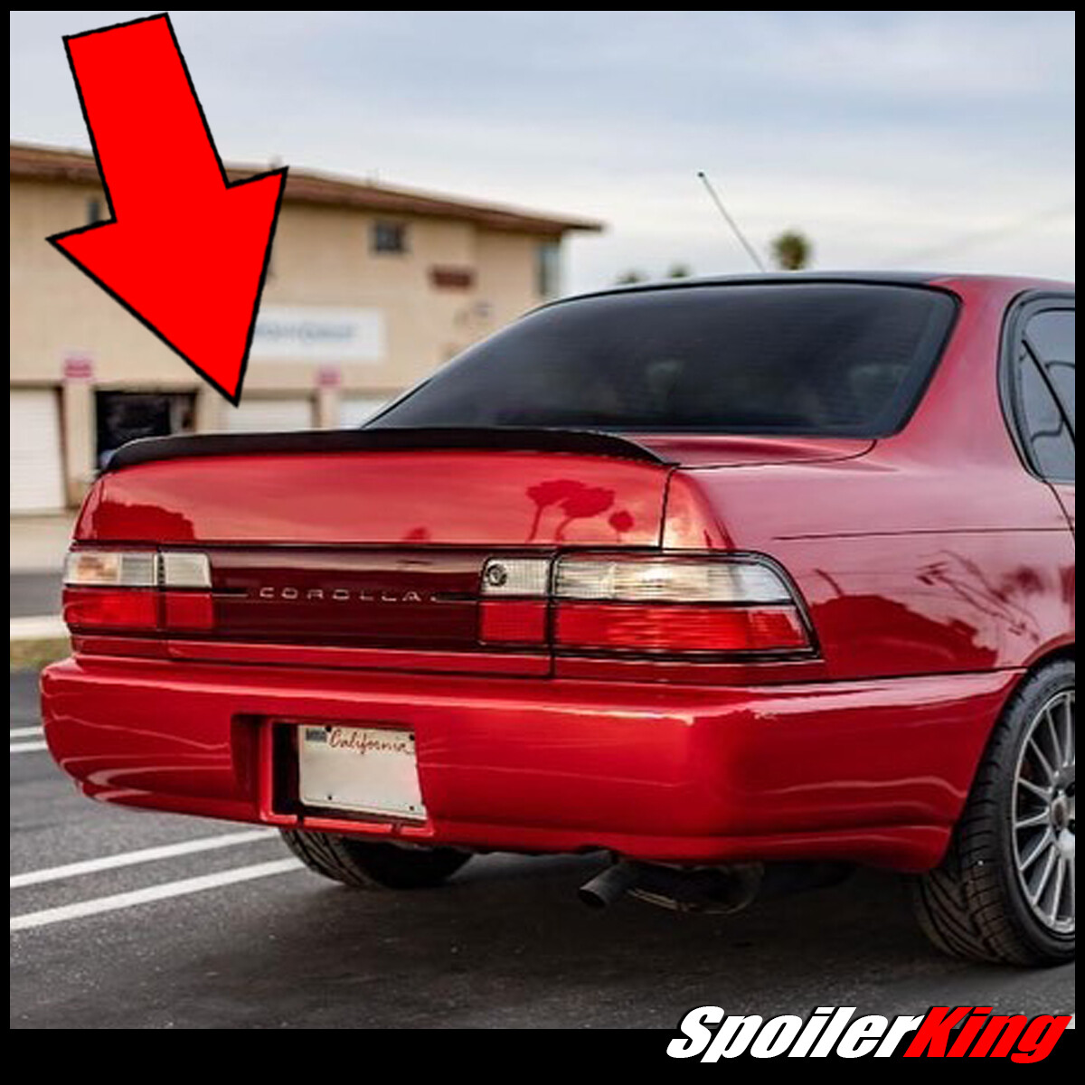 (284G) StanceNride Rear Duckbill Spoiler Fits Toyota Corolla 1993-1997 4dr (284G) StanceNride Rear Duckbill Spoiler Fits Toyota Corolla 1993-1997 4dr