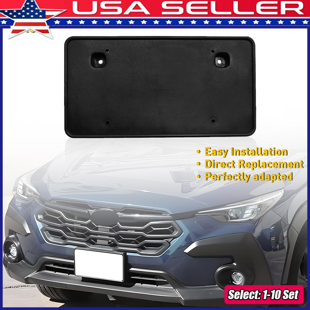 1-10x For Subaru Crosstrek 24-25 Front License Plate Holder Mounting Bracket