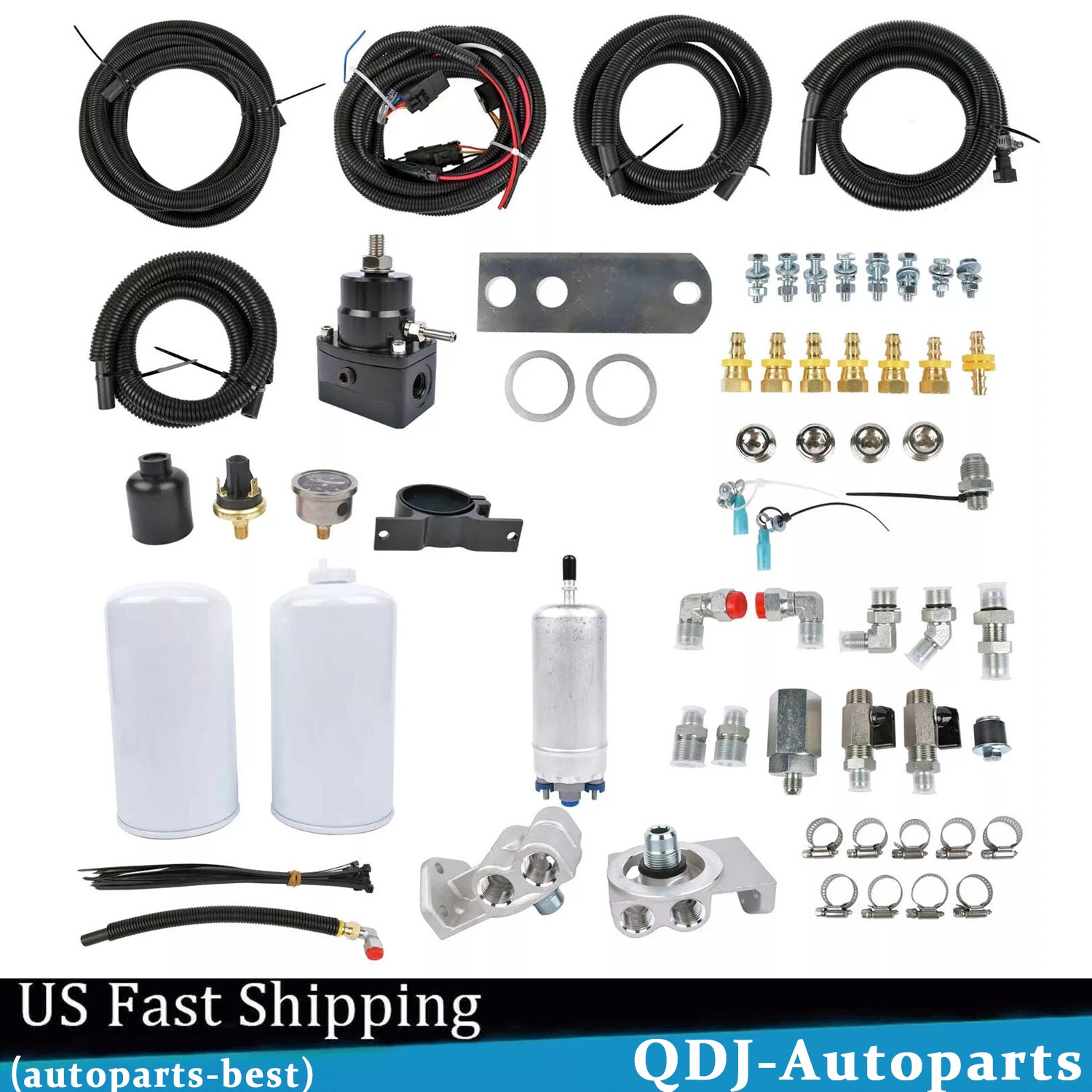 Complete Electric Fuel Pump Conversion Kit For 1994-97 OBS Ford 7.3L Powerstroke