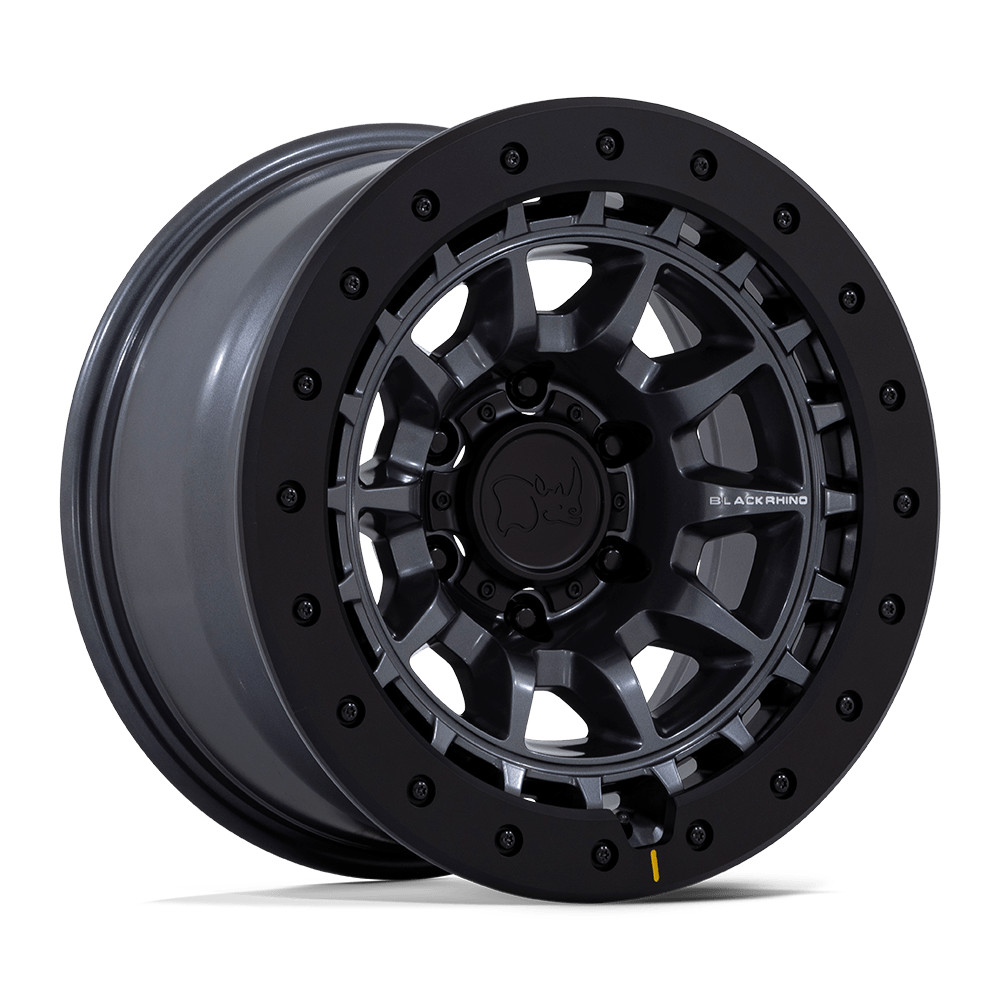 17x8.5 Black Rhino BR016 Tusk Matte Gunmetal Wheel 5x5 (-10mm)