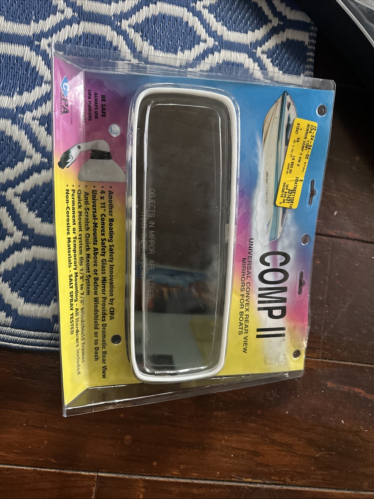 Comp II Universal Convex Rear View Mirrors  For  Boats