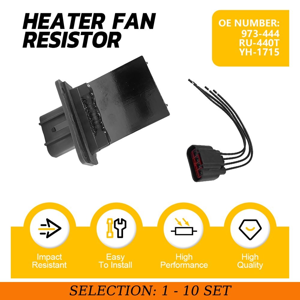 1-10X HVAC Blower Motor Resistor with Harness For Ford Freestar 2004-2007 Front