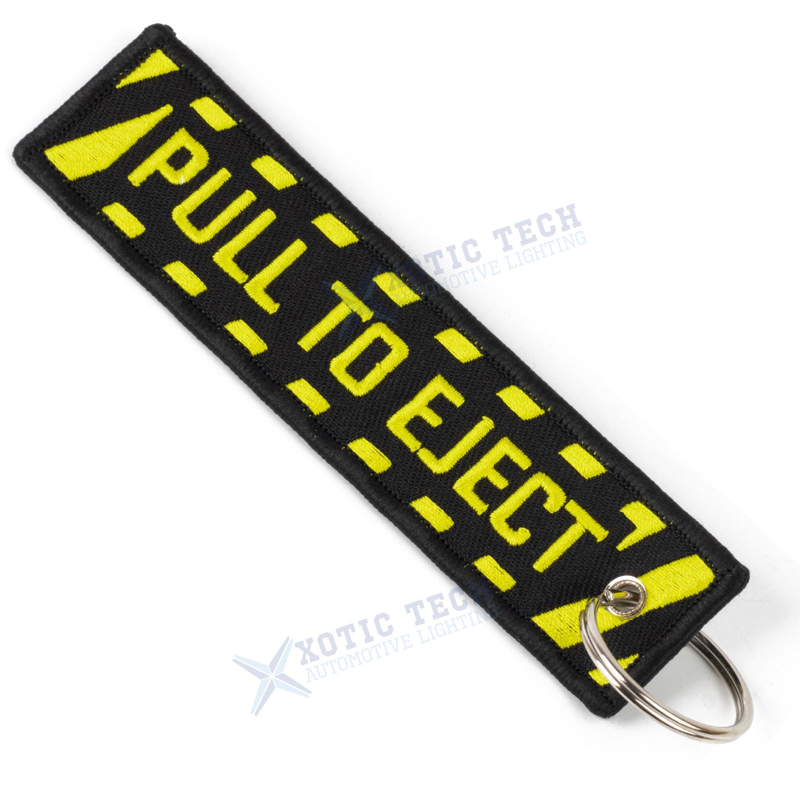 1PC Double Sided Embroidered Keychain Bike Motorcycle Key Ring Key Tag Belt Gift