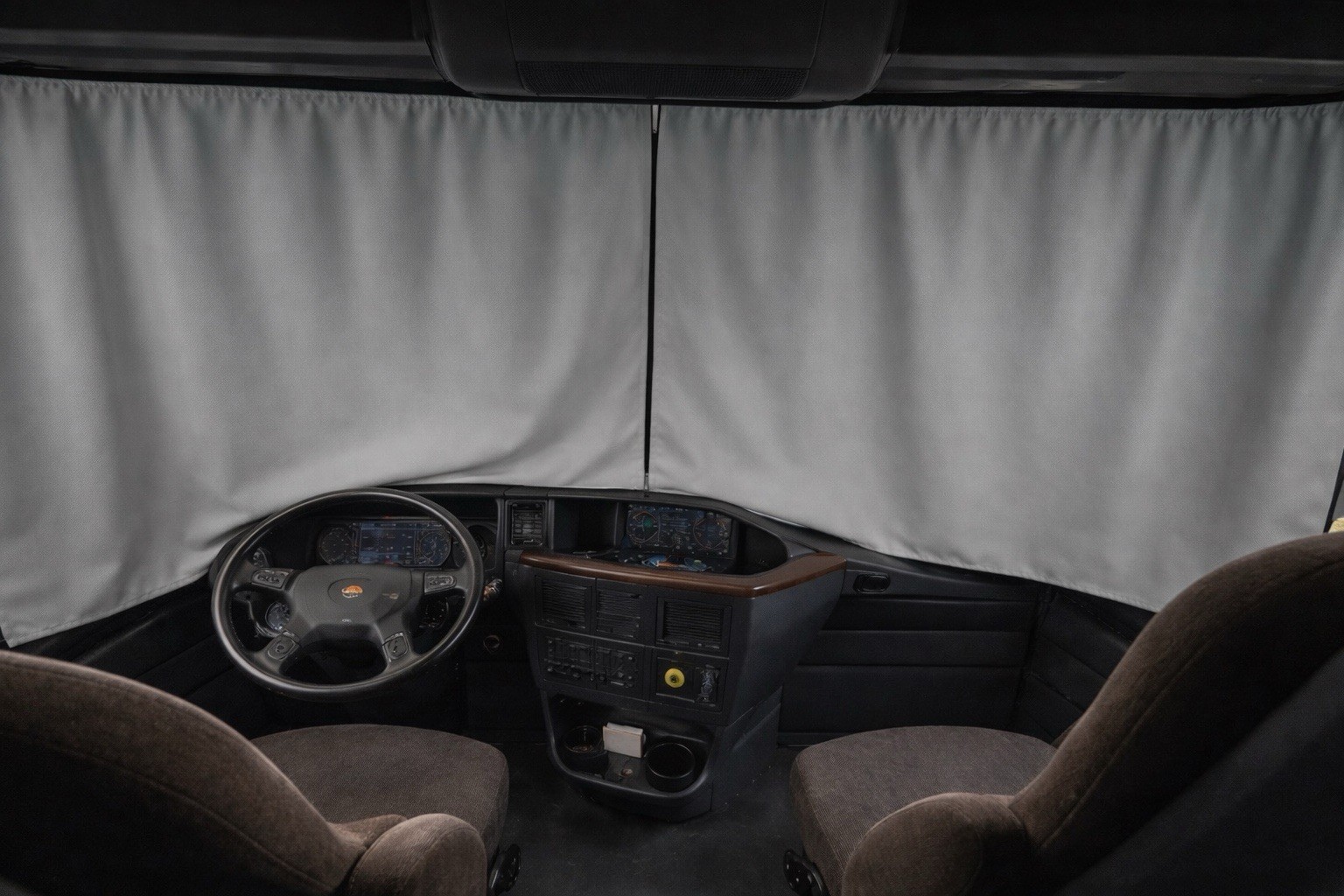 International Truck Windshield Curtains Left Right Pair Interior International Truck Windshield Curtains Left Right Pair Interior