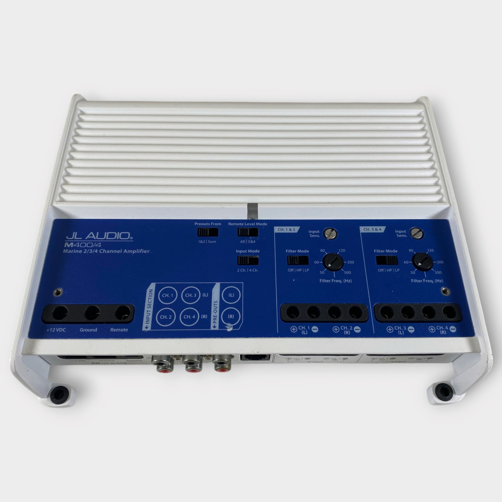 JL Audio M400/4 4 Channel Marine Amplifier Used Tested 90-Day Warranty