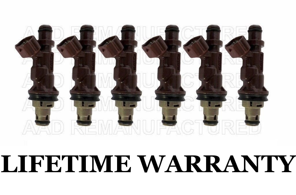 Genuine Denso Set Of 6 Fuel Injectors for 99-04 Tacoma Tundra 4Runner V6 3.4L Genuine Denso Set Of 6 Fuel Injectors for 99-04 Tacoma Tundra 4Runner V6 3.4L