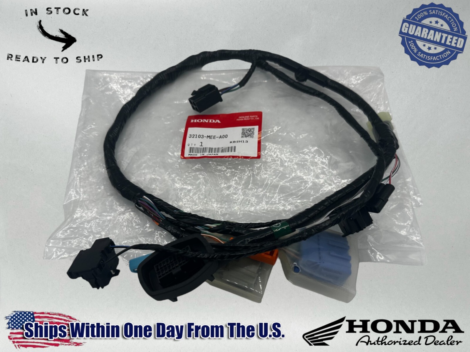 Honda OEM 2005-2006 CBR600RR CBR 600 RR Front Sub Wiring Harness 32103-MEE-A00 Honda OEM 2005-2006 CBR600RR CBR 600 RR Front Sub Wiring Harness 32103-MEE-A00