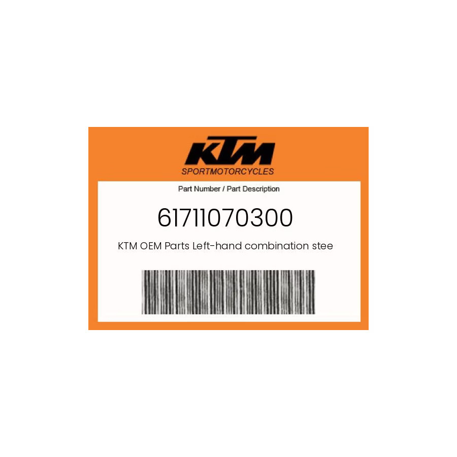 KTM Genuine Left-Hand Combination Steering Switch - 61711070300