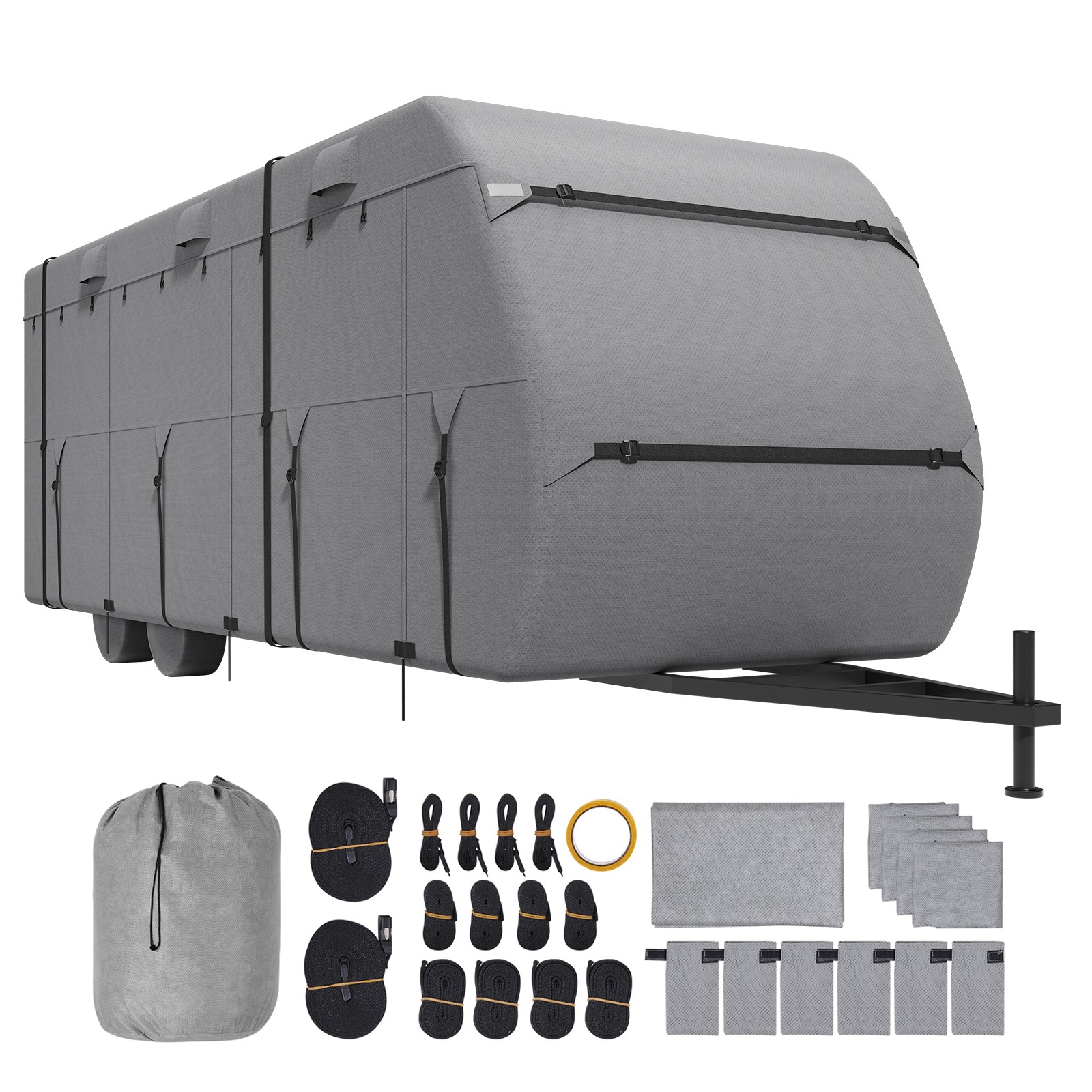 Uimoso Trailer Travel RV Cover 24-27 ft Class A Camper Cover Non-Woven Fabric