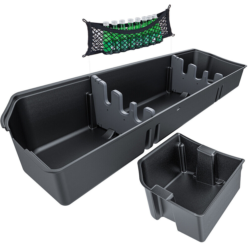 Rear Underseat storage cargo box for 15-24 Ford F150 17-24 Super Duty Crew Cab