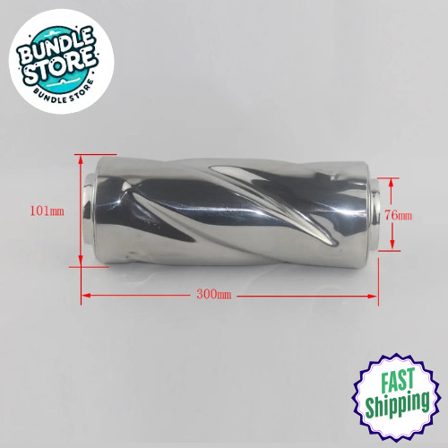 Universal modified Stainless steel exhaust pipe Automobile Exhaust muffler 76 mm