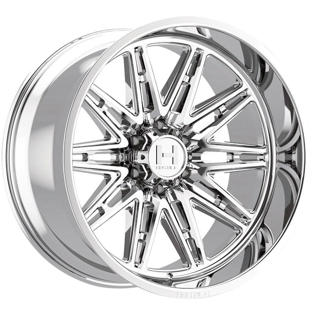 One 20x12 Hostile H126 Maniac 6x135 -44 Chrome Wheel Rim 87 One 20x12 Hostile H126 Maniac 6x135 -44 Chrome Wheel Rim 87