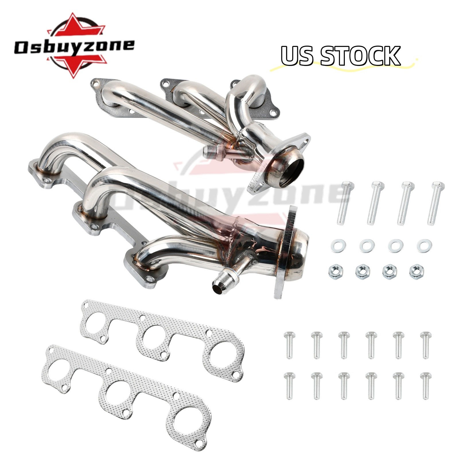 Stainless Shorty Manifold Headers Kit For Ford Ranger Explorer 4.0L V6 2001-2011