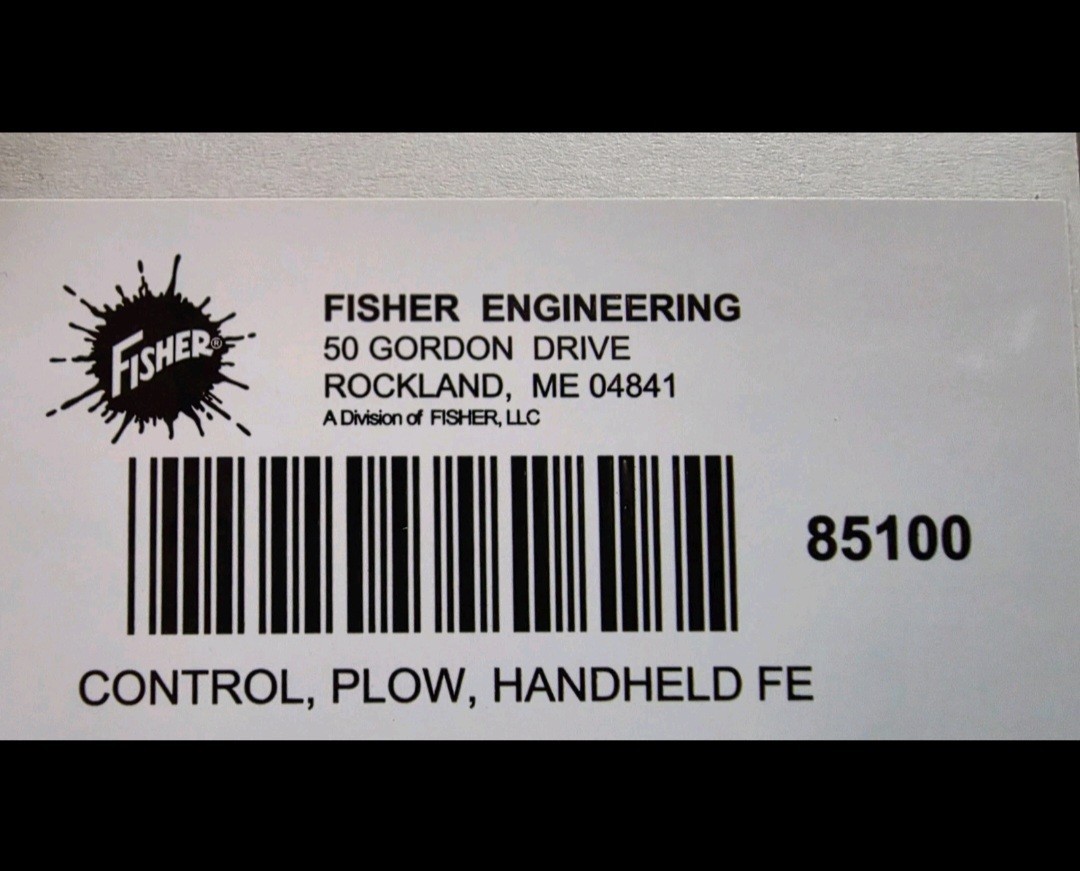 NEW Fisher V Plow Controller/ fleet flex 4 pin 