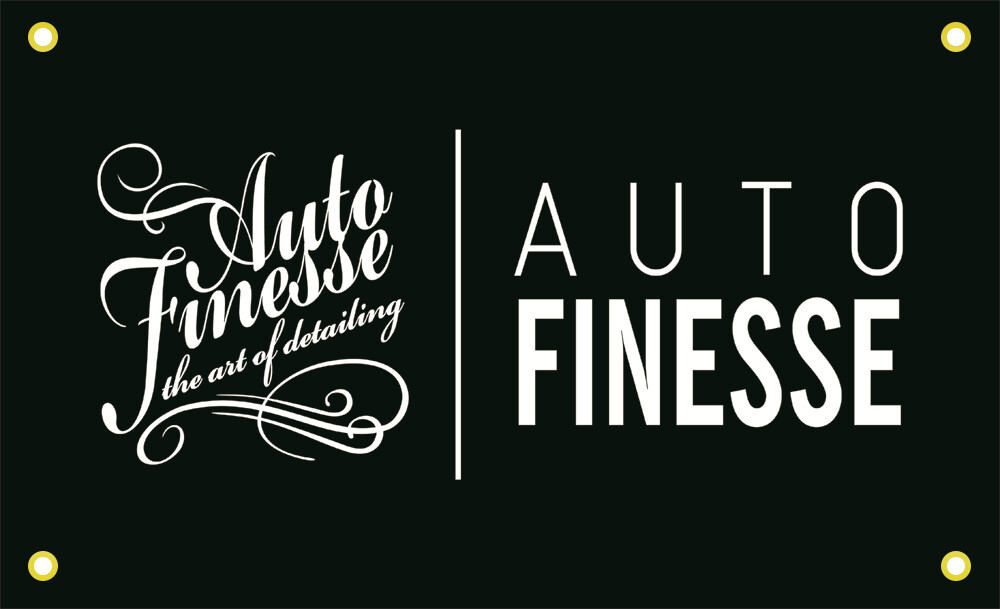 AUTO FINESSE Garage Wall Car Truck Racing Show Auto Banner Sign Flag
