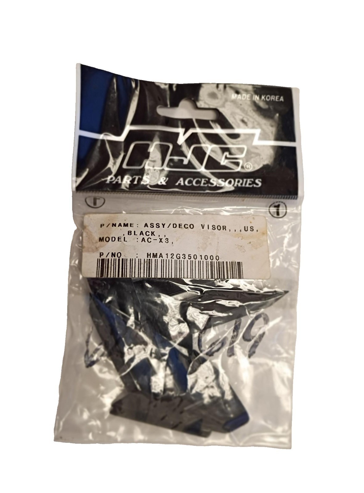 HJC Assy / Deco Visor Black AC-X3 - 620-619