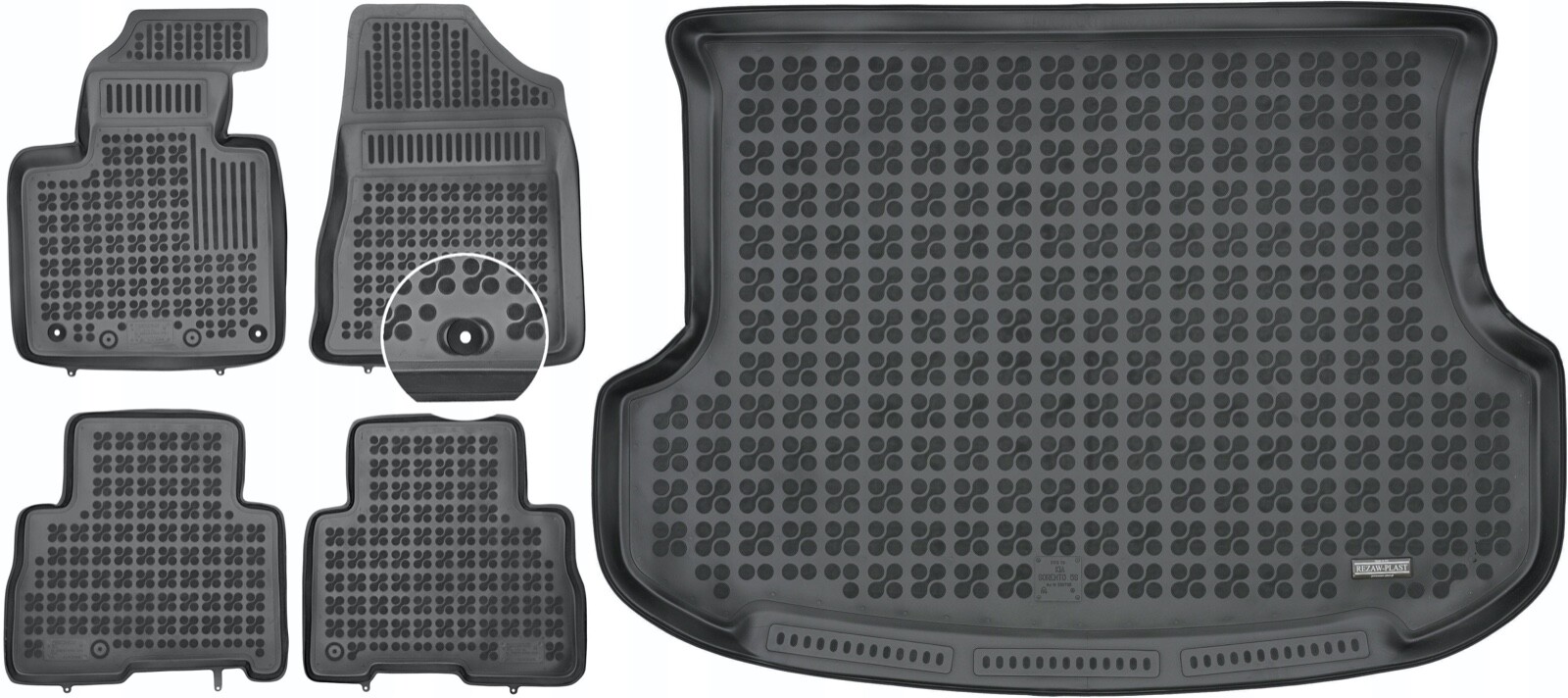 REZAWPLAST Floor Mats for Kia Sorento 2012-2015 Floor Liners & Cargo Mat Odor