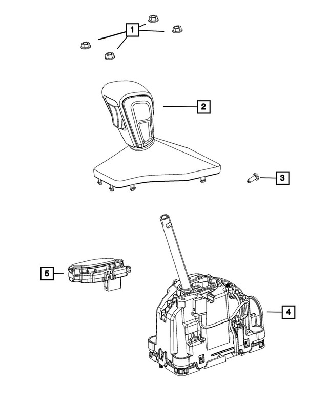 Genuine Mopar Transmission Shifter 68629326AE