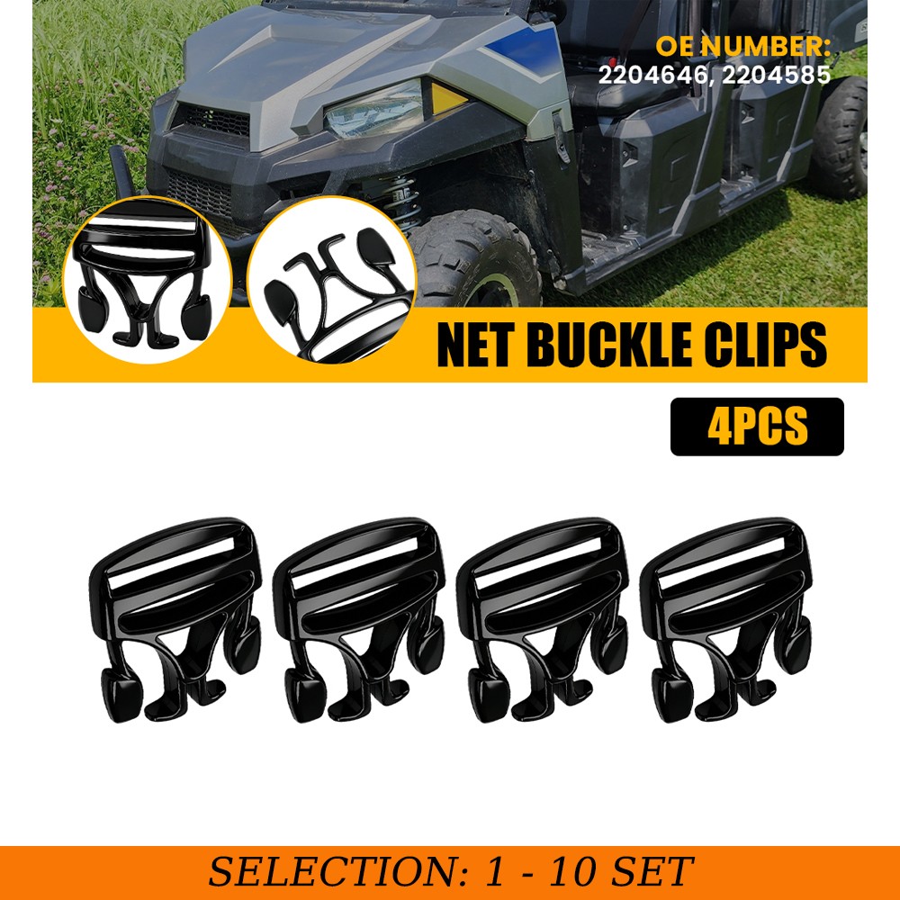 4-40 Door Net Buckle Clips for 2011-2014 Polaris RZR S 800 Front 2204646 2204585
