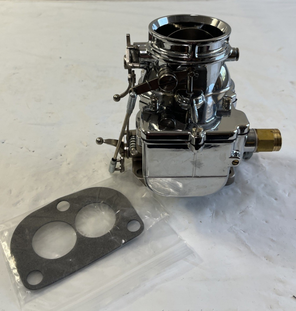 Chrome Carburetor fits for Stromberg 97 Old Style Hot-Rod Speedway 182-9510A