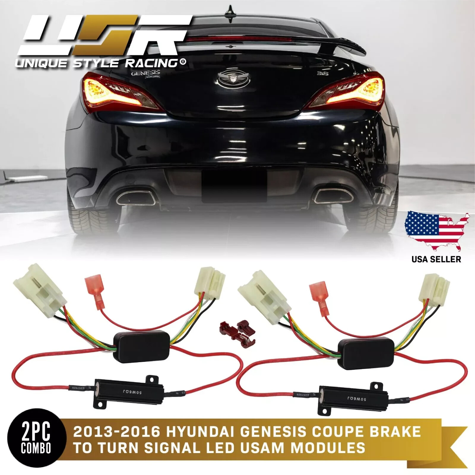 Turn OE Tail Light LED to Turn Signal Module Pair For 13-16 Genesis Coupe 2 Door Turn OE Tail Light LED to Turn Signal Module Pair For 13-16 Genesis Coupe 2 Door