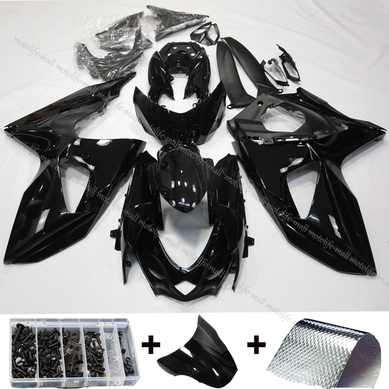 Black Fairing Kit For Suzuki GSXR1000 2009-2016 ABS Injection Bodywork K9 Shell