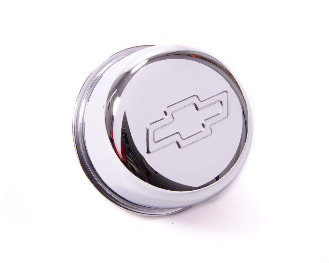 Chevy Bowtie Chrome Engine Breather Push In Round 114 Inch Hole Automotive