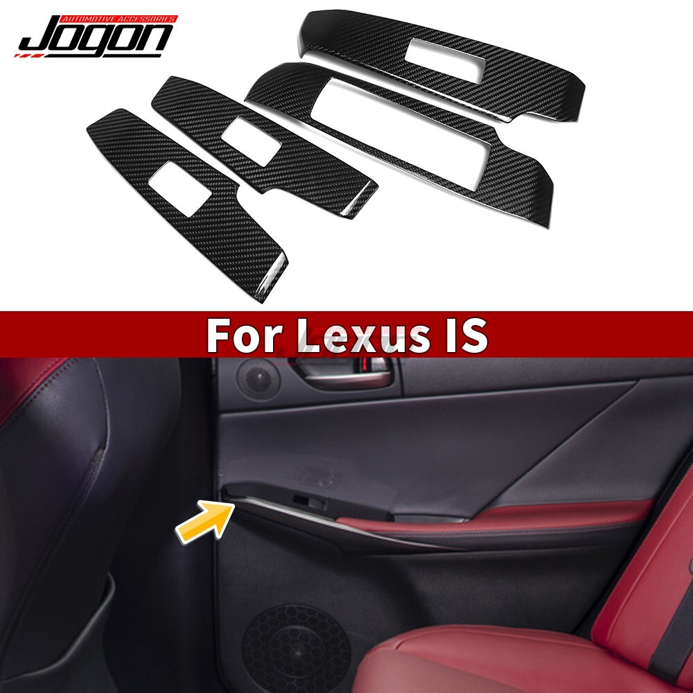 Real Carbon For Lexus IS IS300 IS350 IS500 2021+ Interior Door Button Panel Trim