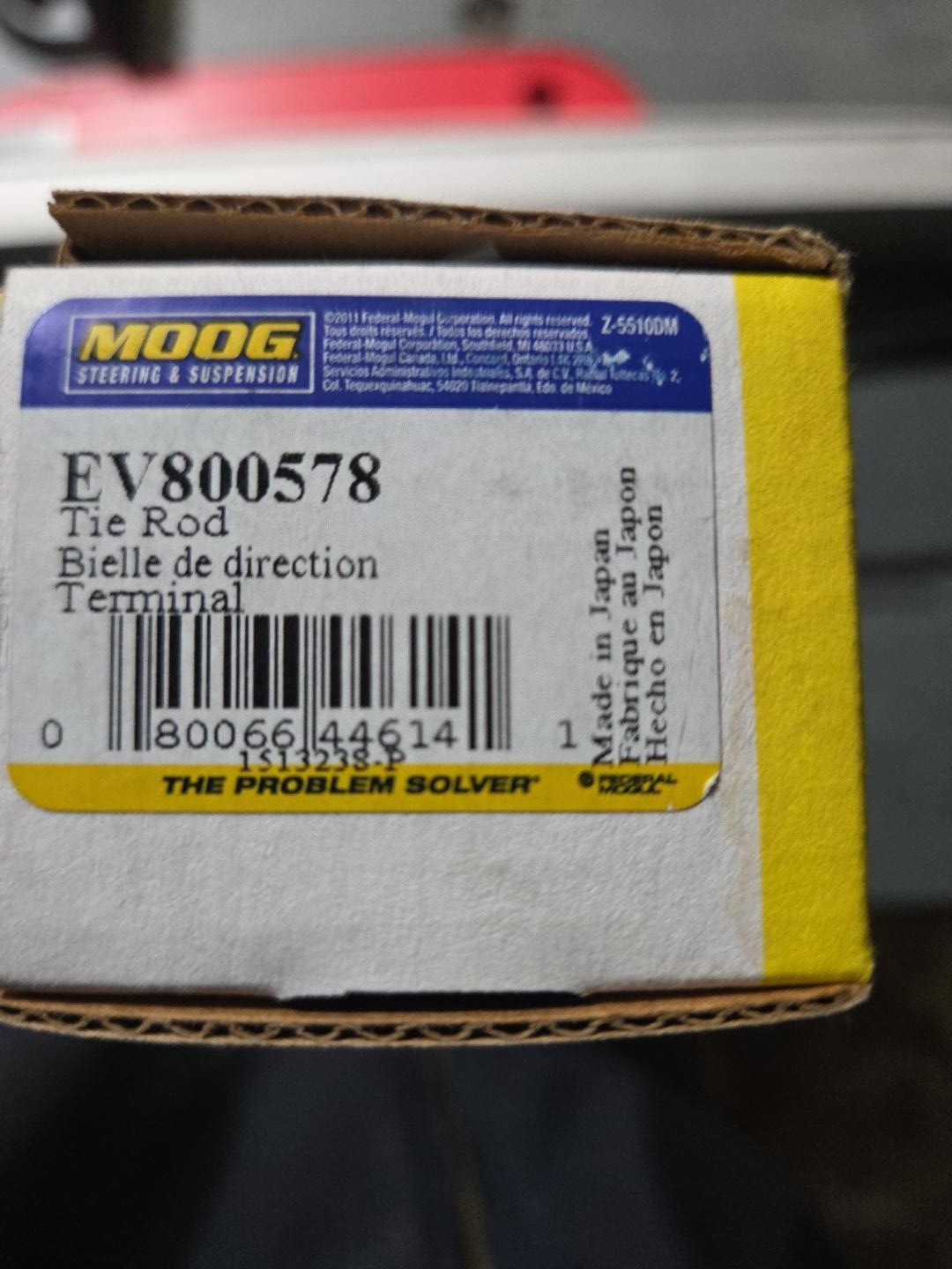 2x MOOG EV800578 Front Inner Tie Rod Ends 2007-2013 Acura MDX NEW