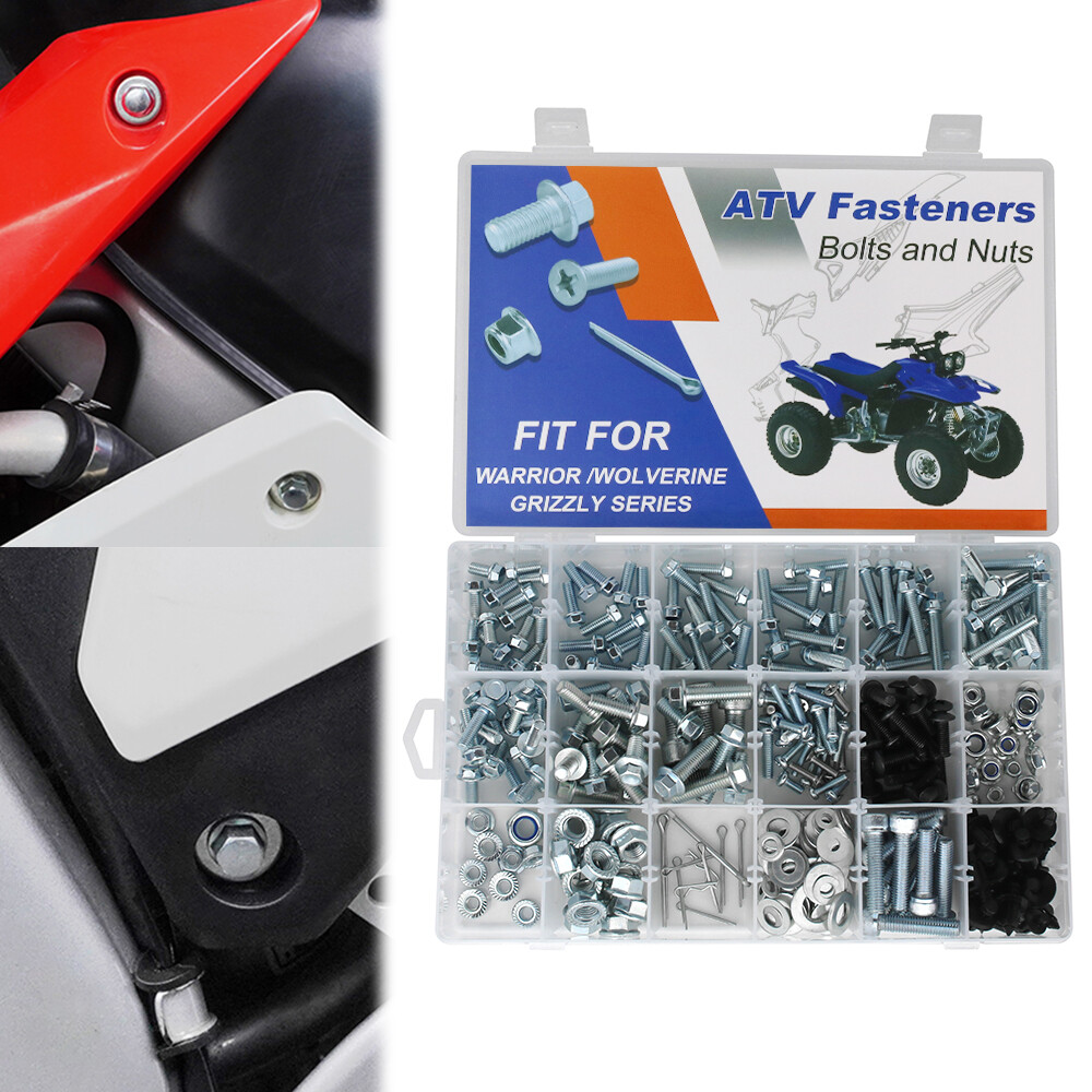 330PC Plastic Body Frame Fender Bolts Kit Fit For YAMAHA WARRIOR 350 1987-2004 