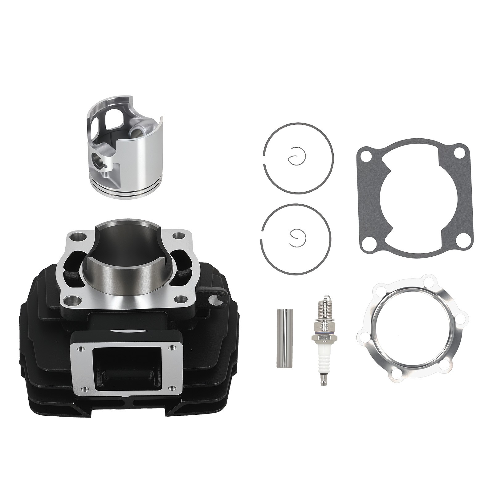 Cylinder 66mm Piston Top End Rebuild Kit for Yamaha DT175 MX175 1978-1981