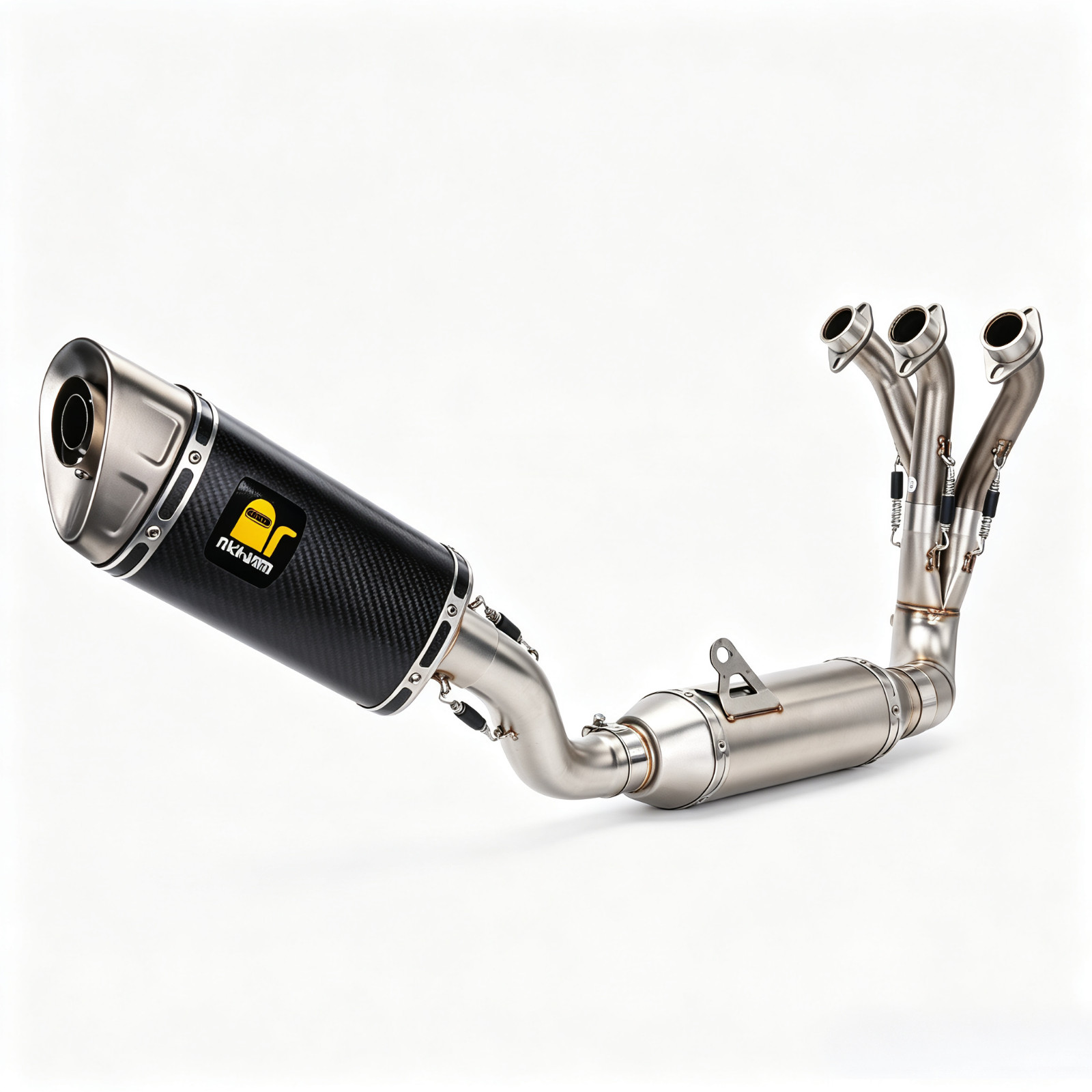 Full Exhaust System Side Outlet Muffler For Yamaha MT09 XSR900 2021-2025