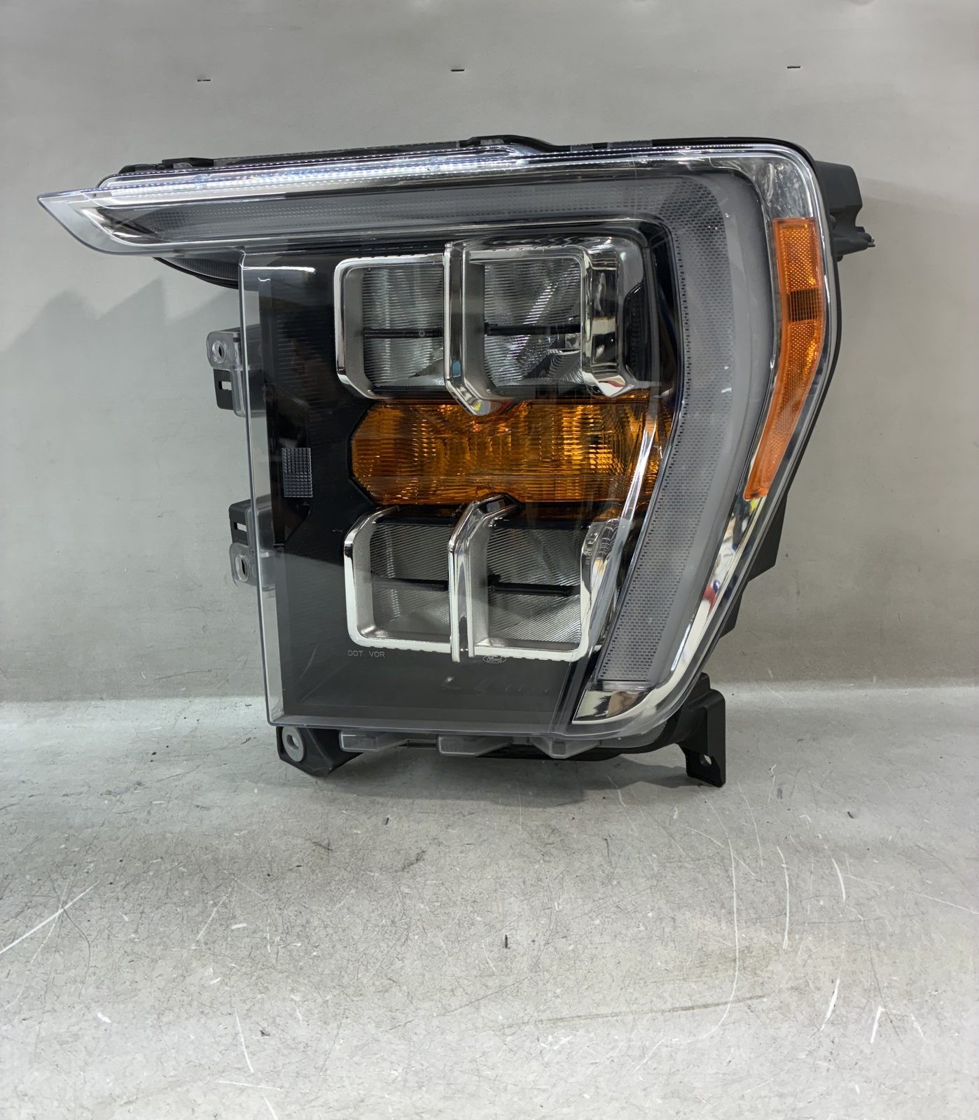 2021 2024 FORD F-150 HEADLIGHT ASSEMBLY OEM LH LEFT DRIVER SIDE LED CHROME TRIM
