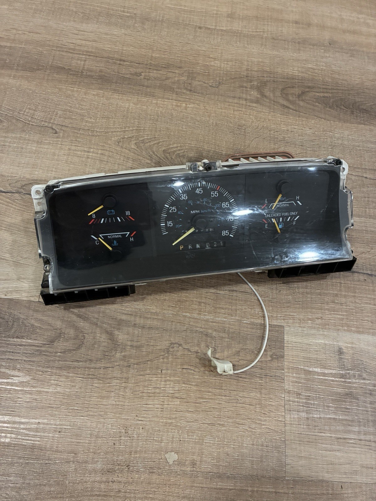 1987-1991 Ford F150 F250 Bronco Truck Dash Instrument Cluster Gauges GAS No Tach