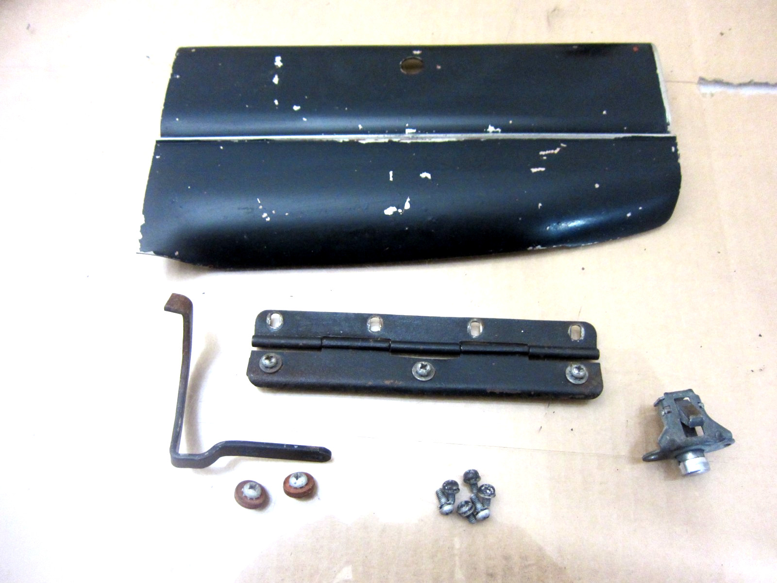 1941 Plymouth Special Deluxe Coupe Glovebox Door Assembly 1941 Plymouth Special Deluxe Coupe Glovebox Door Assembly