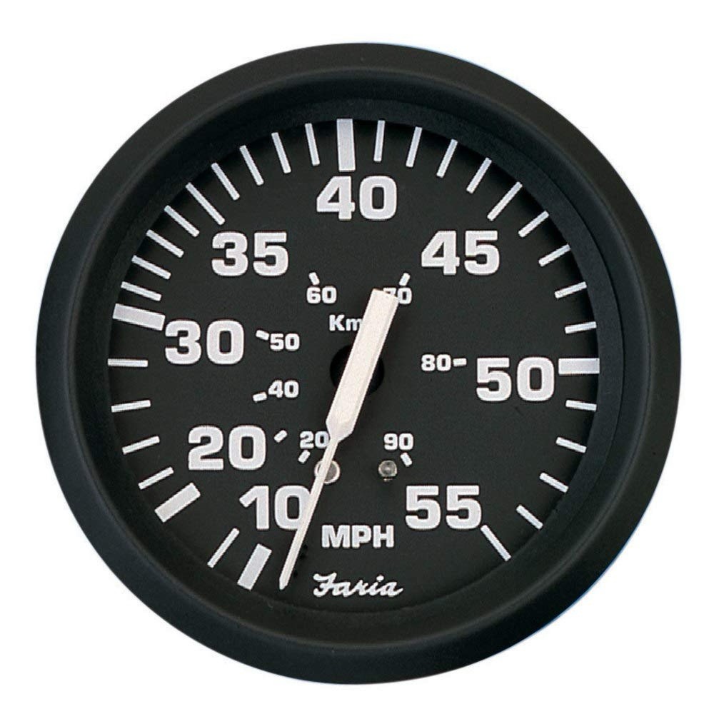 Faria F32810 Euro 55 MPH Mechanical Speedometer SE9463, Size 4