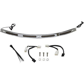 CUSTOM DYNAMICS Genesis 4 Chrome Sequential LED Batwing Windshield Trim fr 06-13